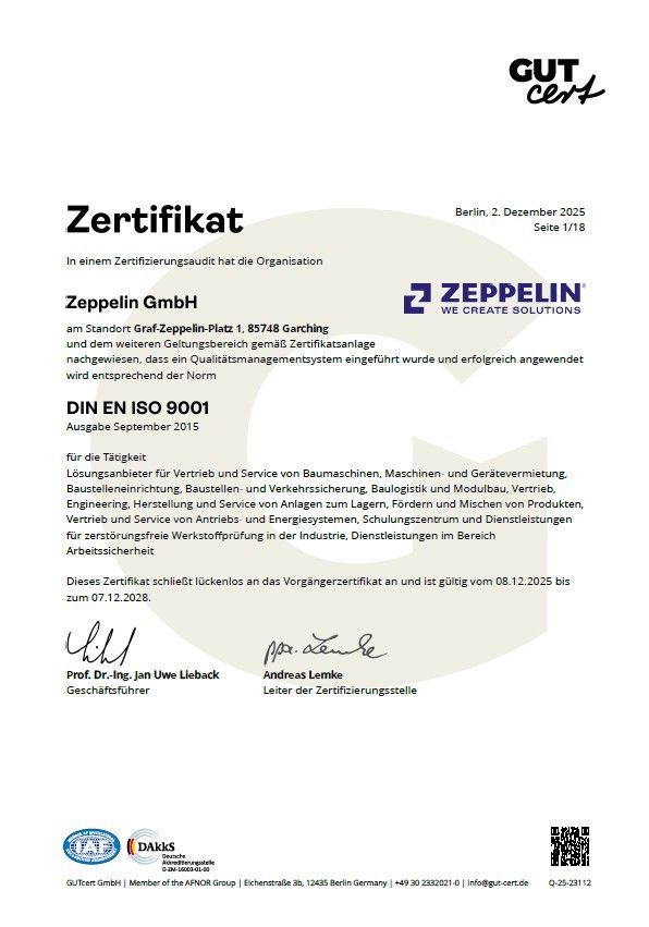 Image for Zertifikat Qualitätsmanagement ISO 9001